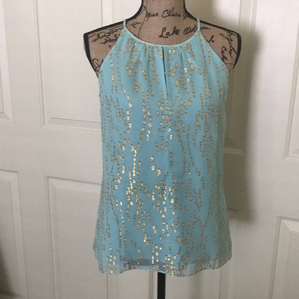 Lilly Pulitzer silk blend halter top